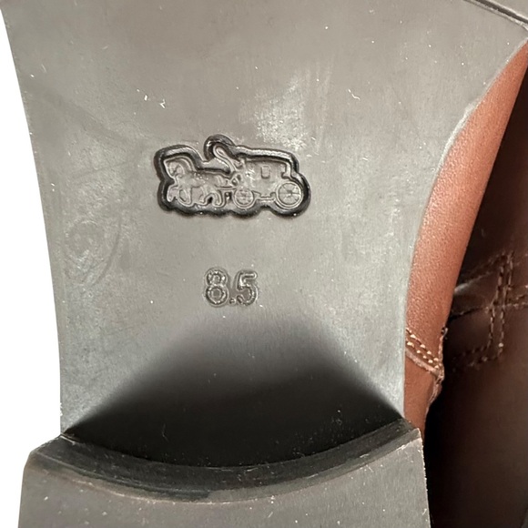Coach “Dylan” Brown Leather Ankle Boots 8.5 B - Picture 10 of 15